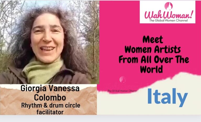 A Rhythm & drum circle facilitator | Giorgia Vanessa Colombo from Italy | woman drummer